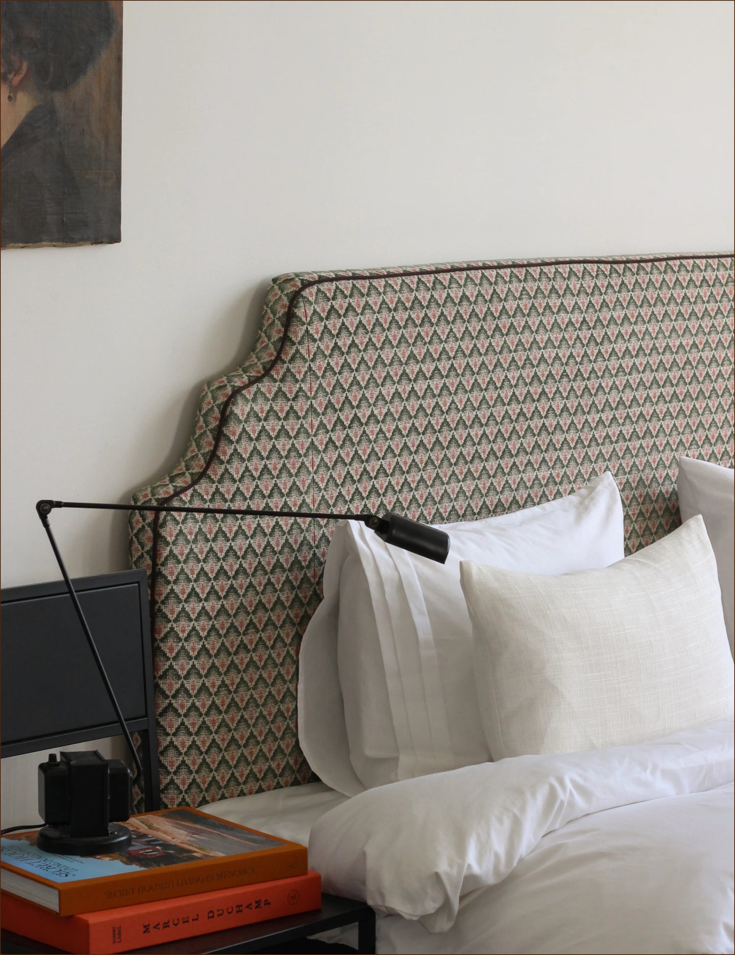 Sänggavel i Carlotta Red & Green