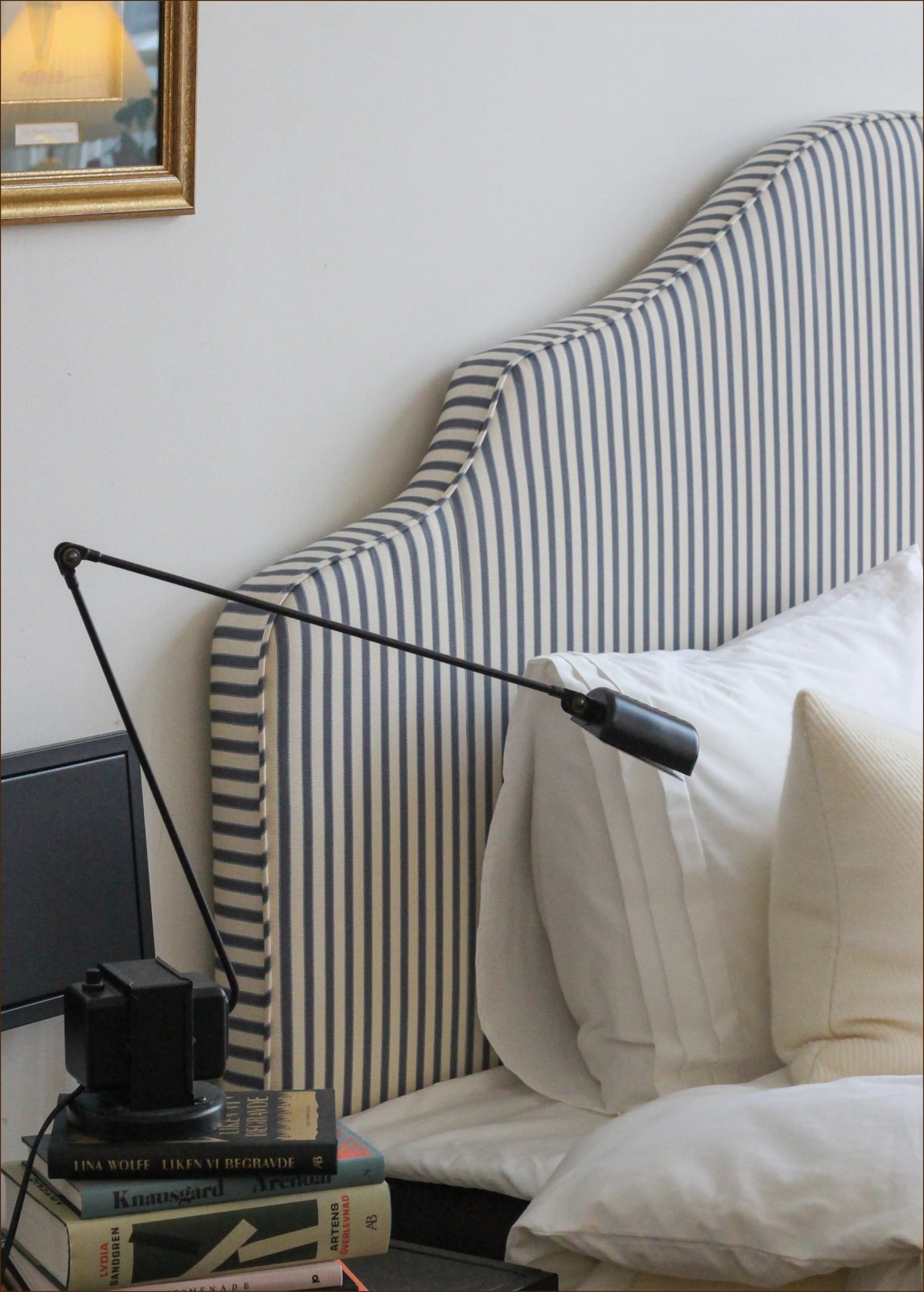Headboard Mayfair Ticking stripe Peony 164 cm