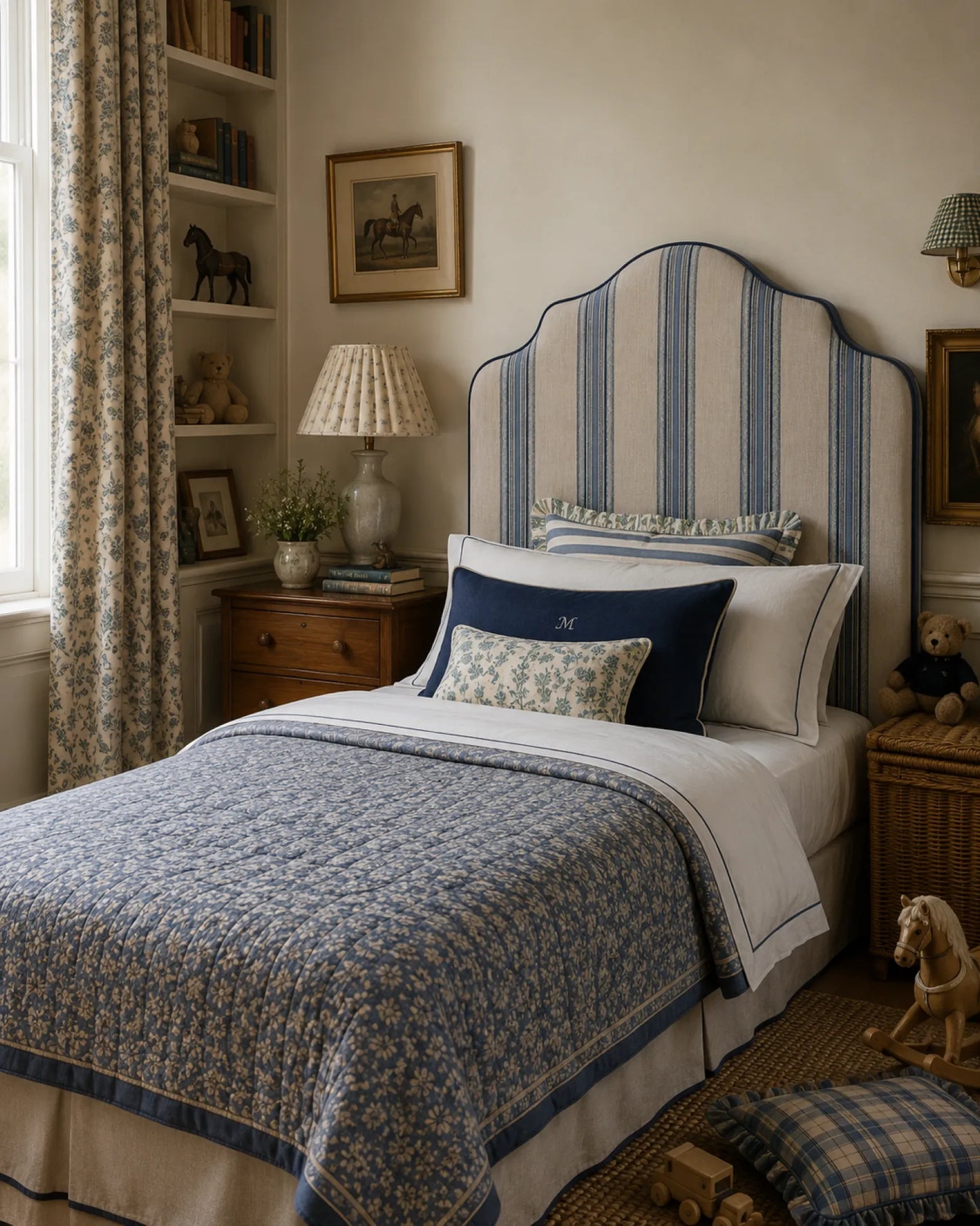 Sänggavel Cotswolds Melcombe Stripe
