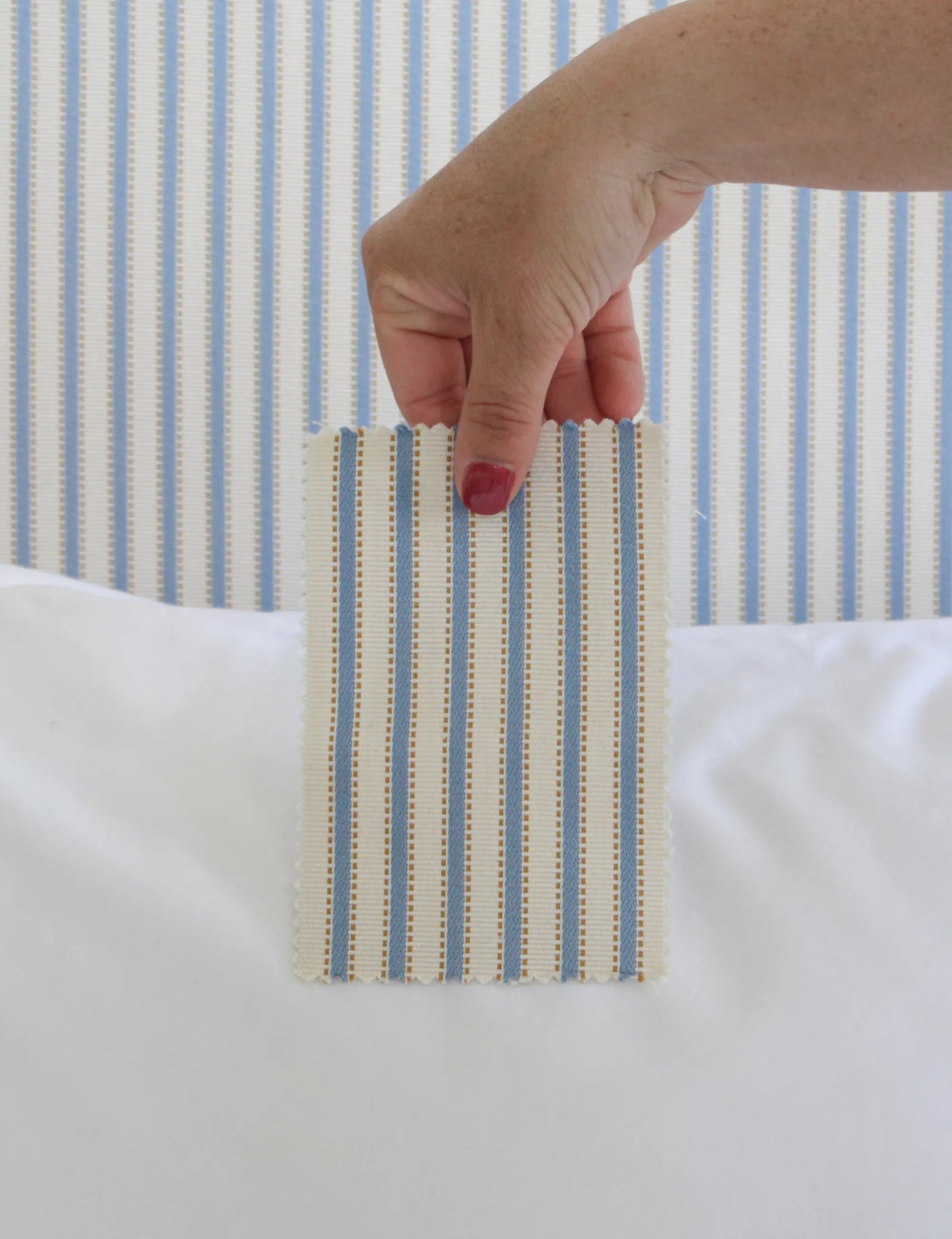 Bolster cushion in Willow Ink (Beata Heuman)