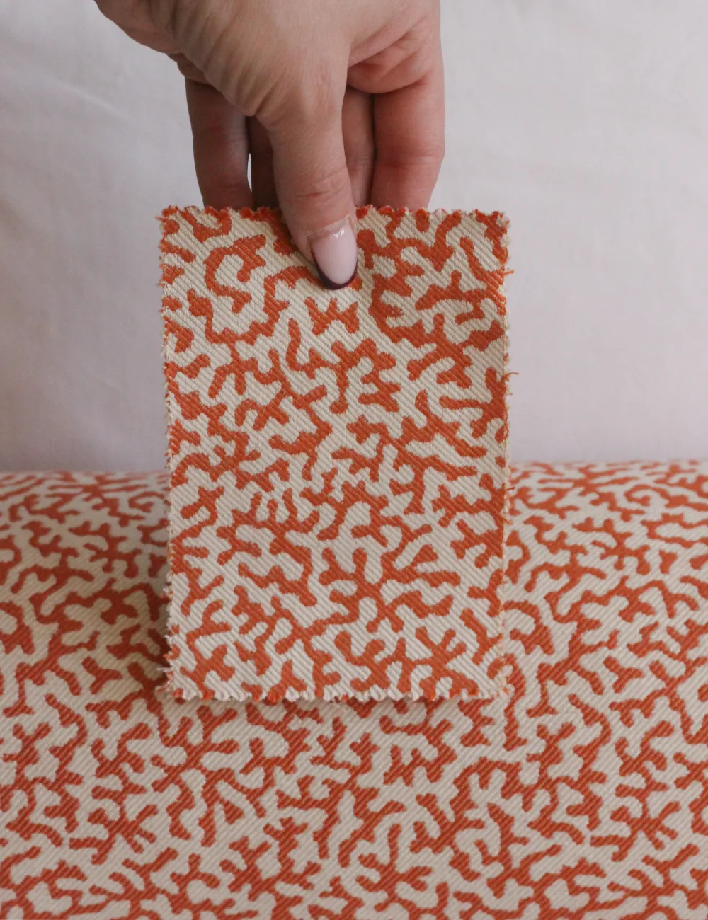 Bolster cushion in Willow Ink (Beata Heuman)