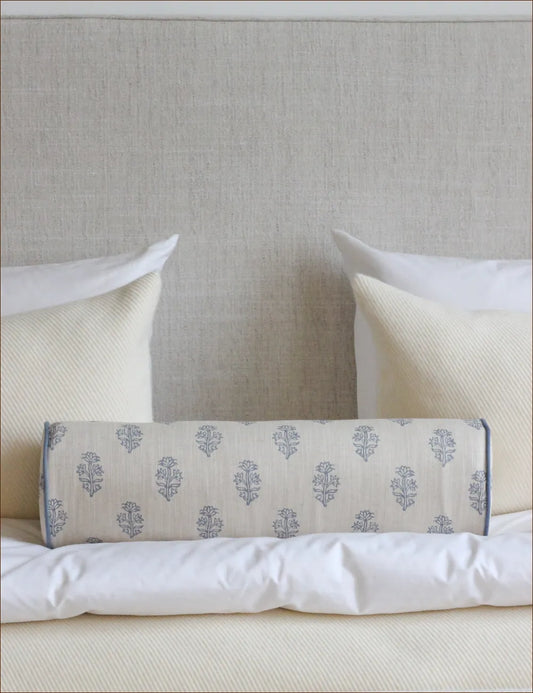 Bolster cushion in Willow Ink (Beata Heuman)