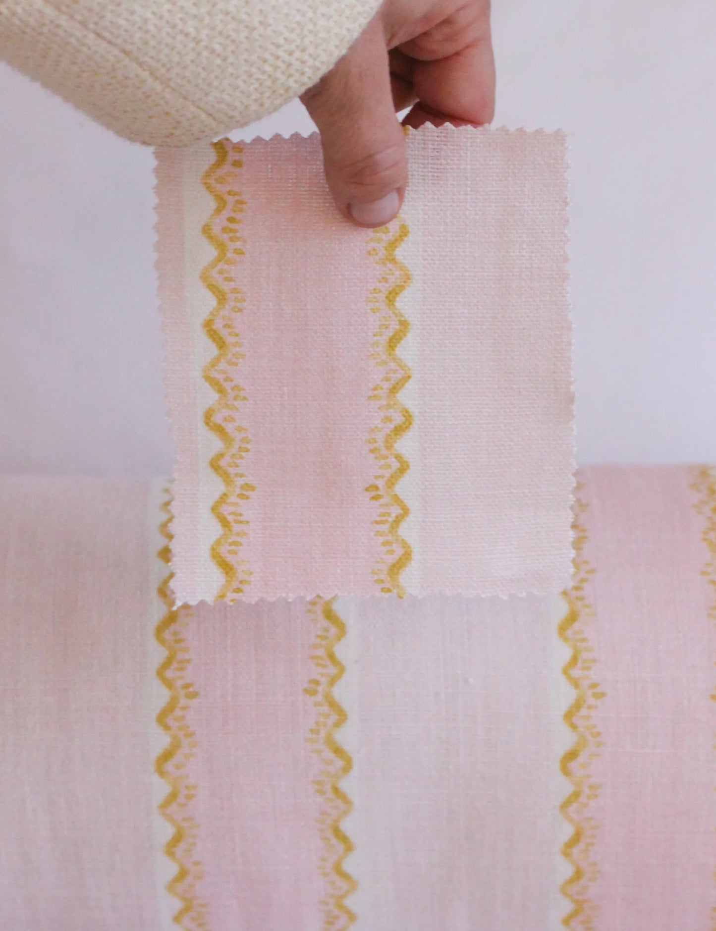 Bolster cushion in Willow Ink (Beata Heuman)