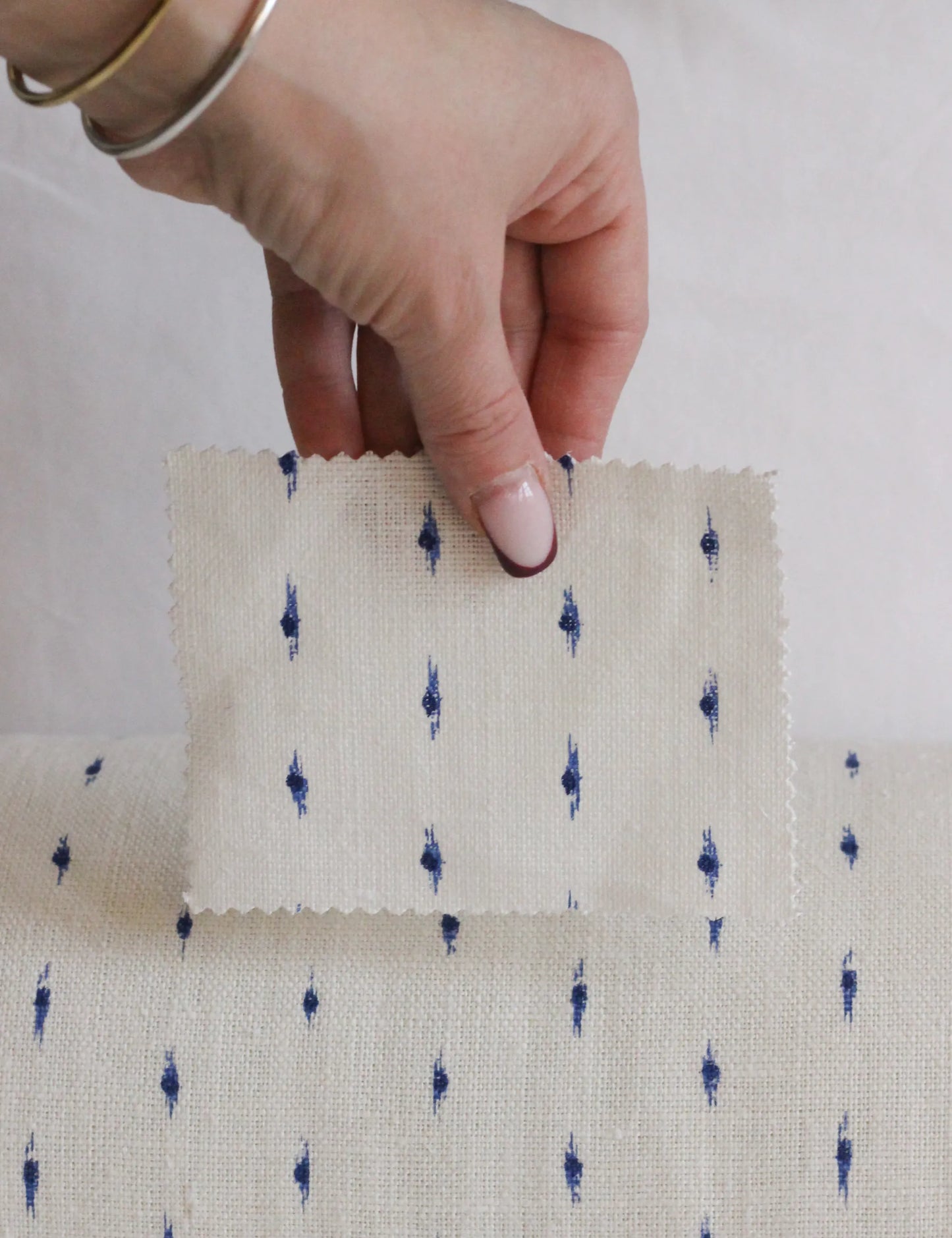 Bolster cushion in Willow Ink (Beata Heuman)