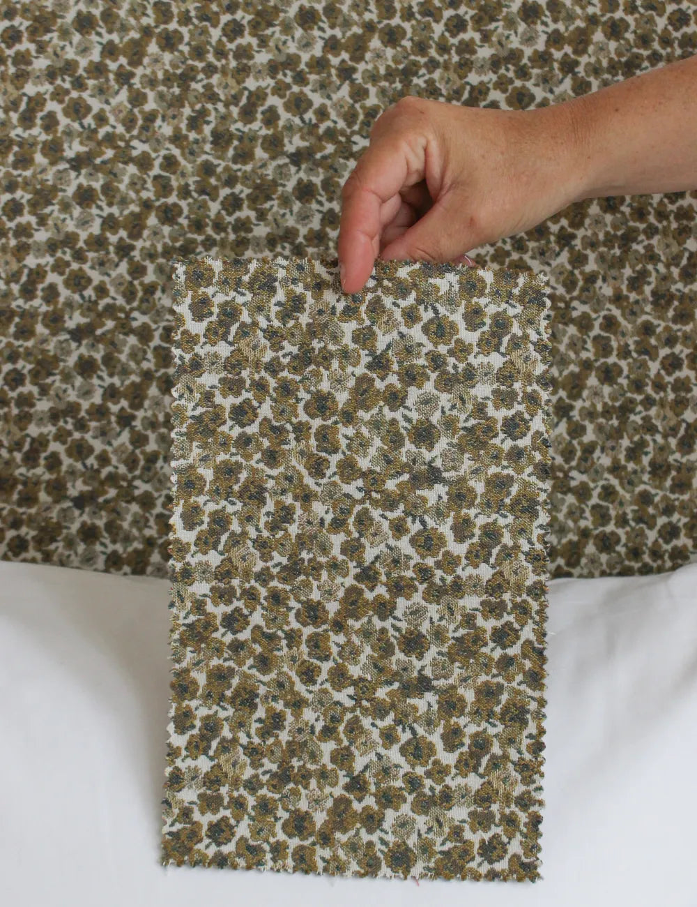 Bolster cushion in Willow Ink (Beata Heuman)