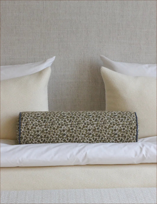 Bolster cushion in Willow Ink (Beata Heuman)