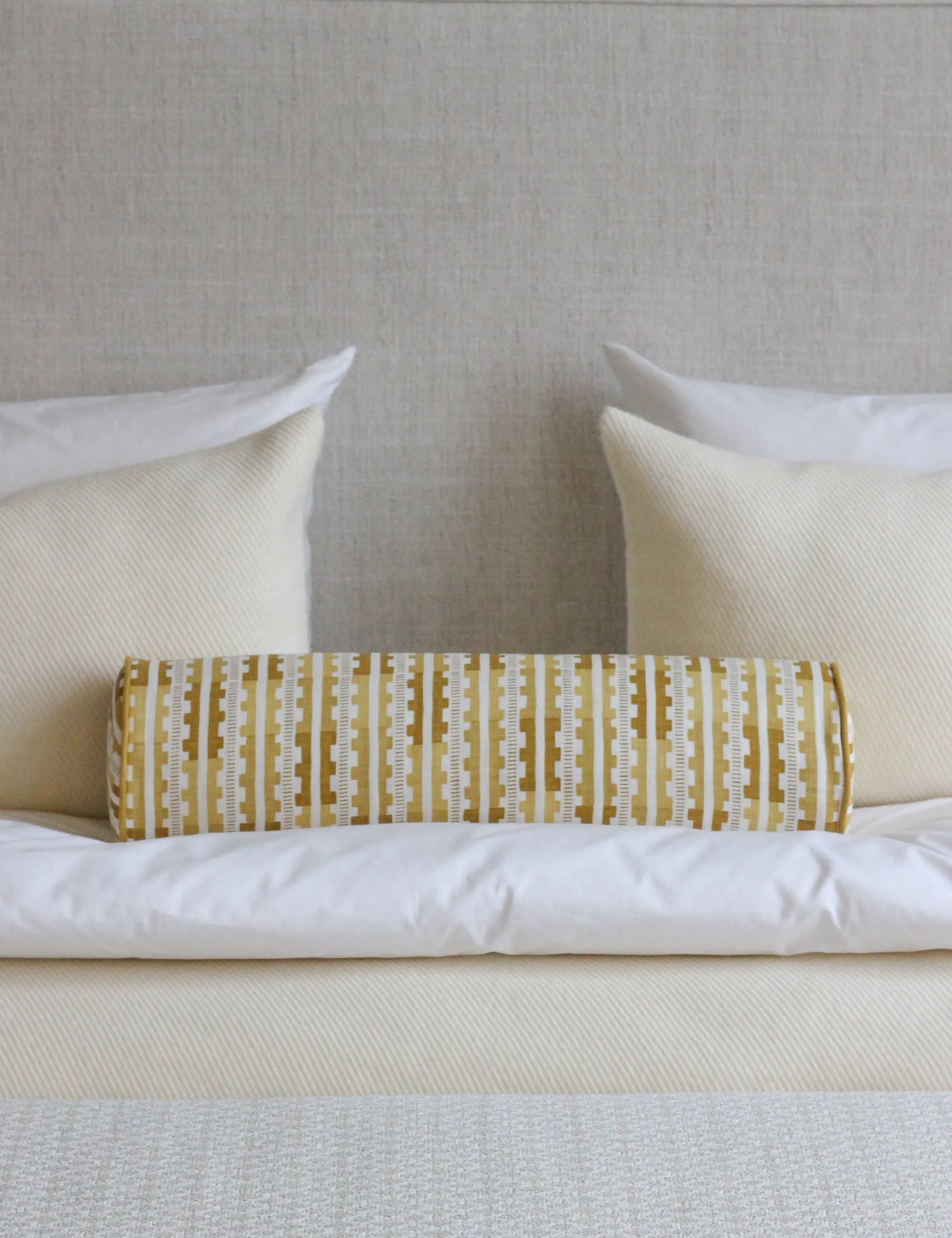 Bolster cushion in Willow Ink (Beata Heuman)