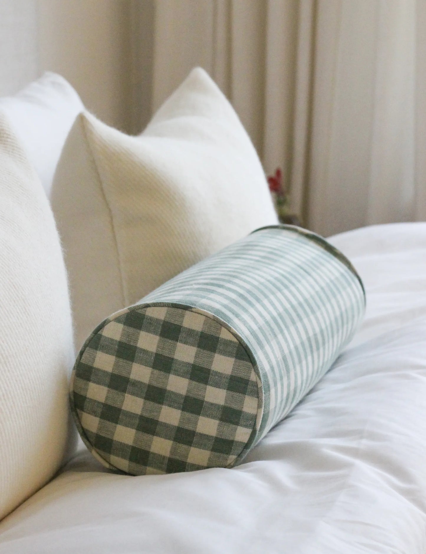 Bolster cushion in Willow Ink (Beata Heuman)