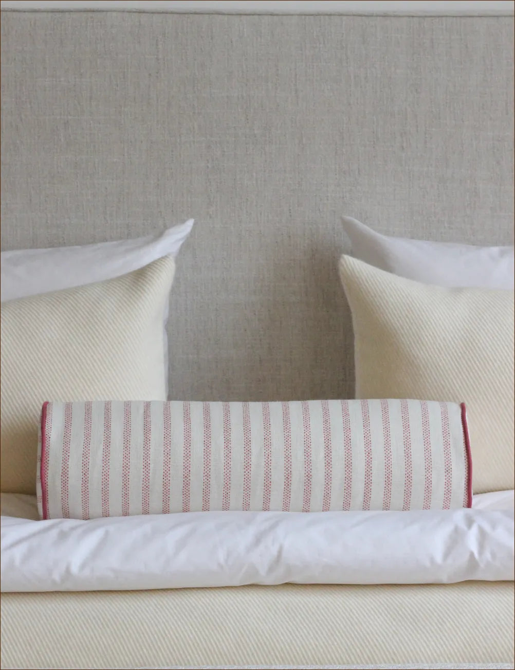 Bolster cushion in Willow Ink (Beata Heuman)