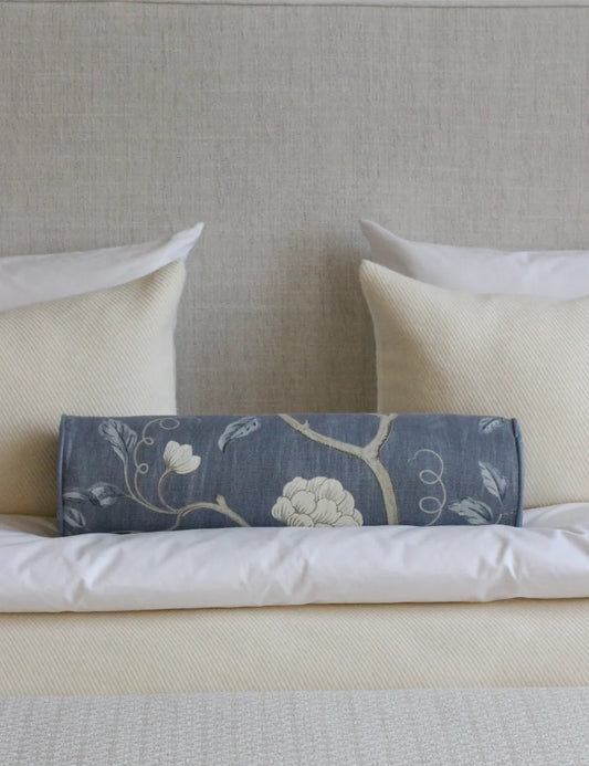 Bolster cushion in Willow Ink (Beata Heuman)