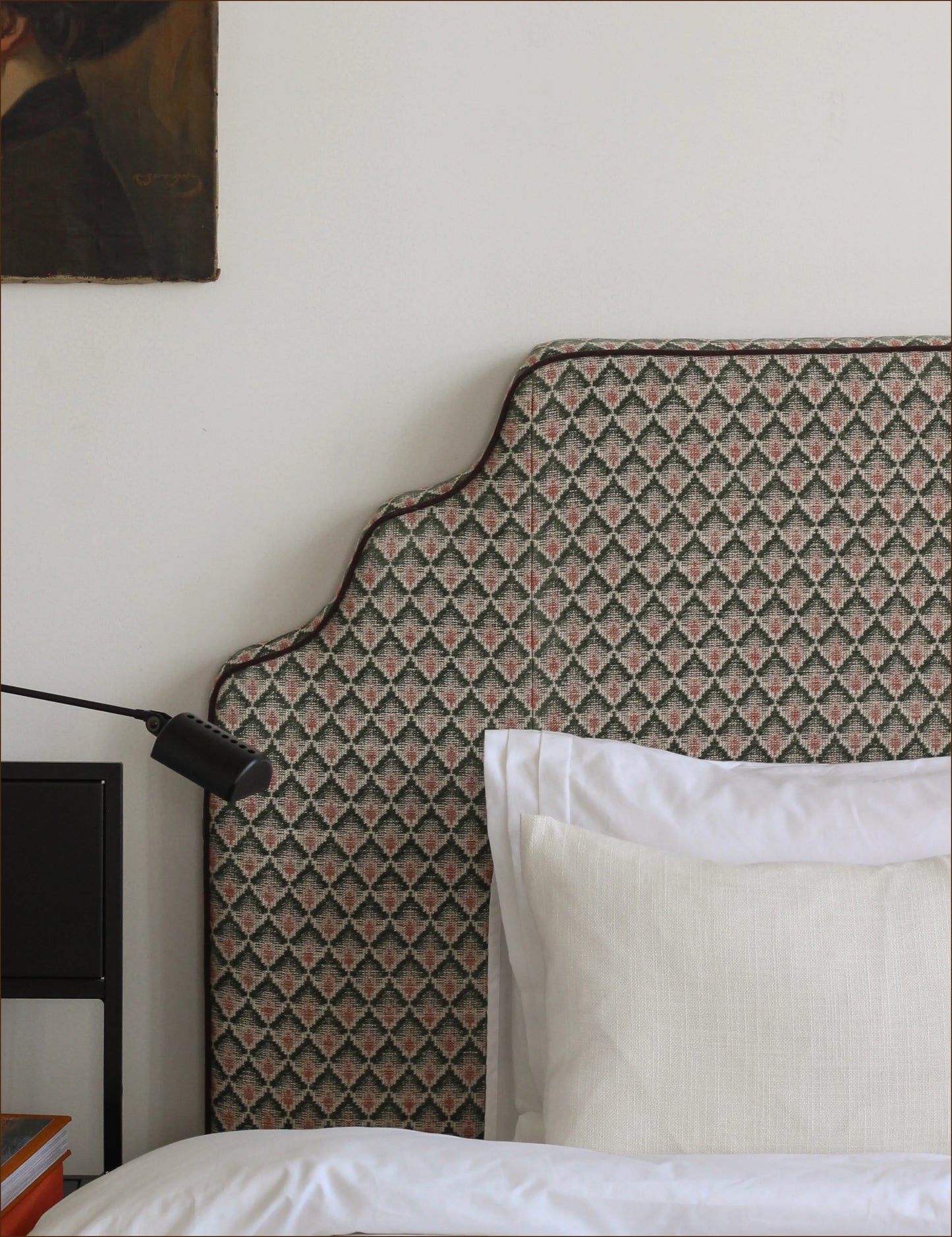 Sänggavel i Carlotta Red & Green