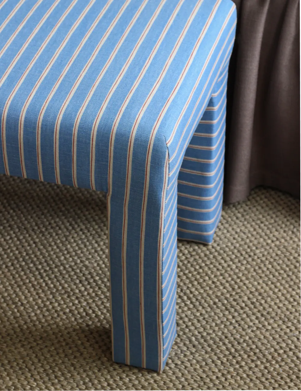 Sängbänk Stig Stripe Denim