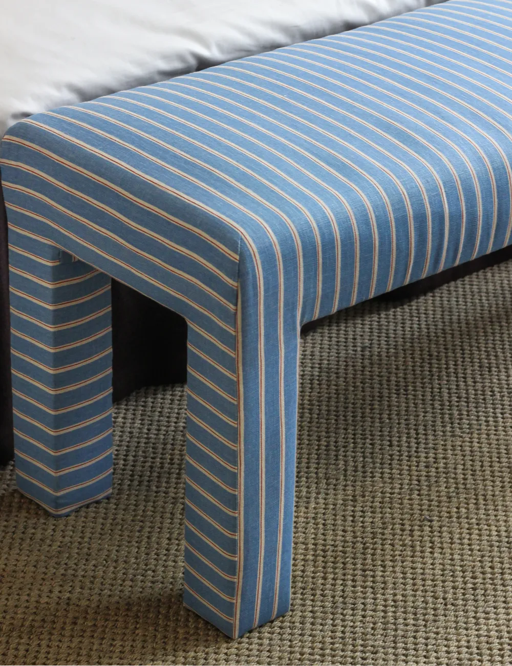 Sängbänk Stig Stripe Denim