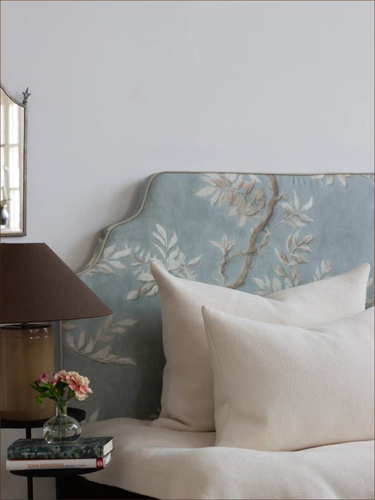 Headboard in Carlotta Blue
