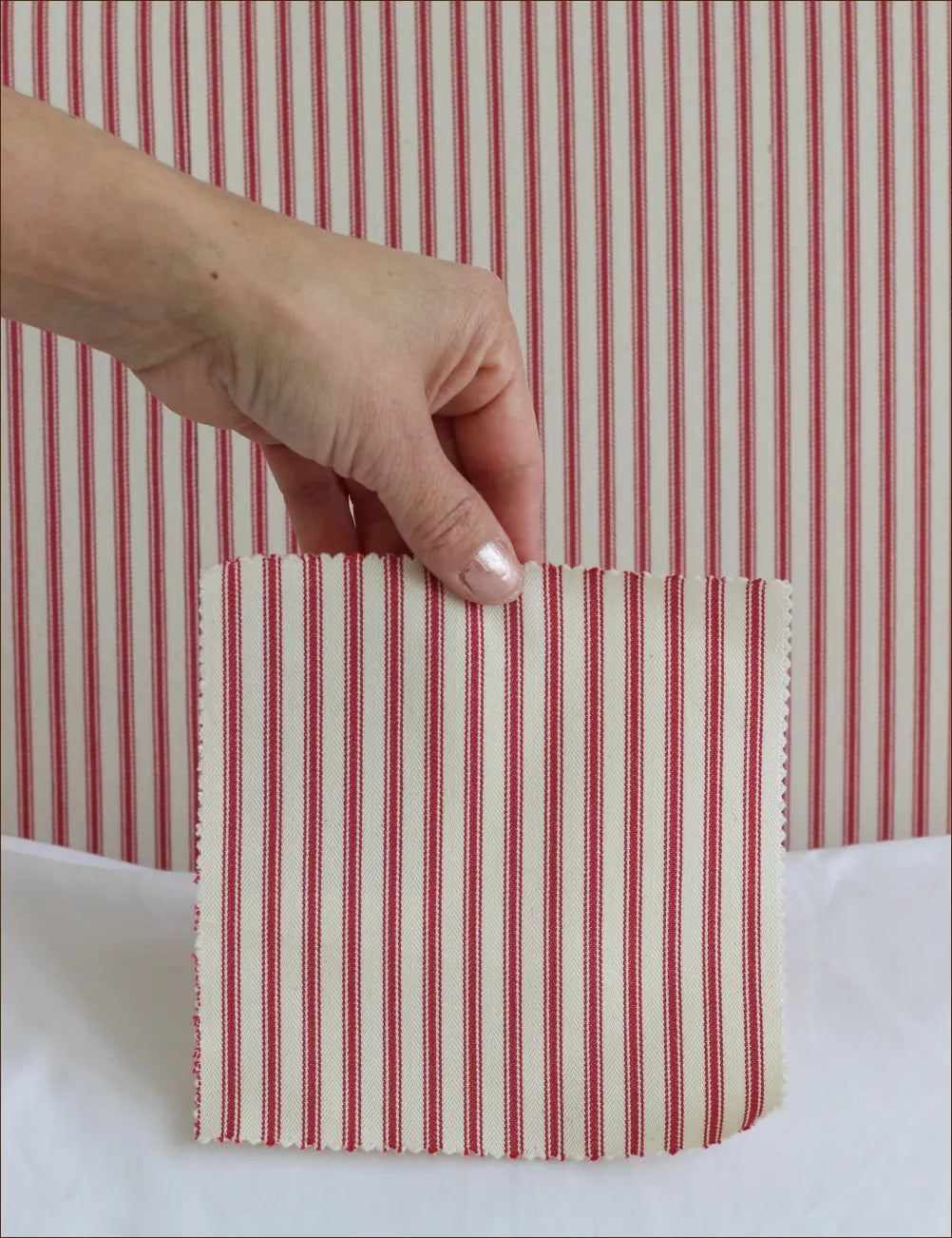 Headboard Mayfair Ticking stripe Peony 164 cm 